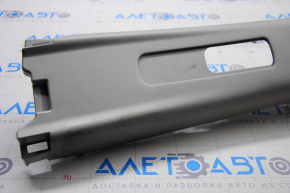 Center pillar trim upper belt left Nissan Versa Note 13-17 gray, worn