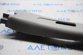 Center pillar trim upper belt left Nissan Versa Note 13-17 gray, worn