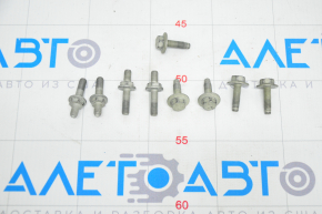 Front Trunk Pocket Fastening Bolt 9pcs Set Tesla Model S 12-15 Pre-restored