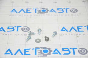 Tesla Model S 12-20 Right Upper Rear Pillar Trim Bracket Hardware 6 pcs Set