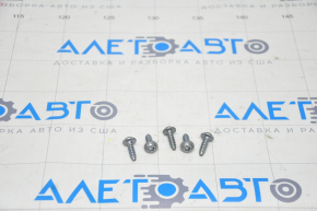 Left Tesla Model S 12-20 Type 2 Trunk Floor Trim Bracket Mounting Screws, 5 pcs., set