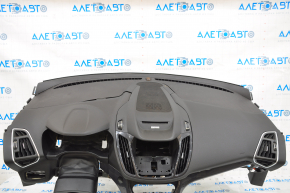 Torpedo front panel with AIRBAG Ford Escape MK3 13-16 prerest, black titanium, broken fastener