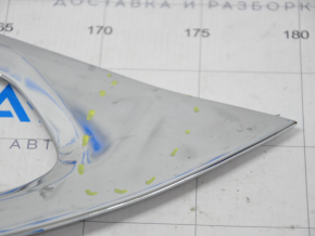 Tesla Model S 12-20 upper left door molding, chrome, dented