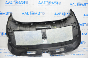 Lower trunk door trim Tesla Model S 12-20 black, scratches, dented, broken fastener