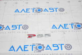 Emblem inscription P85 trunk door Tesla Model S 12-15 prerest
