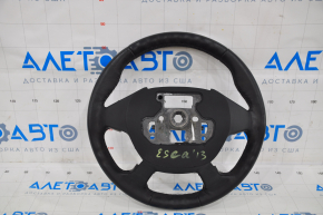 Naked steering wheel Ford Escape MK3 13-16 prerest leather black, scratch