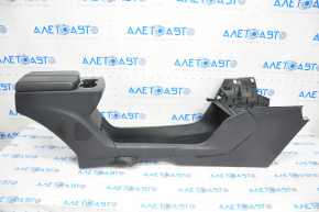 Tesla Model S 12-15 Pre-Resident Leather Center Console, Armrest, and Cup Holders, Black
