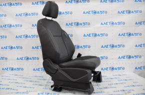 Passenger seat Ford Escape MK3 13-14 with airbag, heated, mechanical, leather black, bumpers on the back