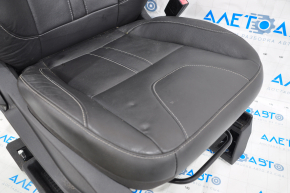 Passenger seat Ford Escape MK3 13-14 with airbag, heated, mechanical, leather black, bumpers on the back