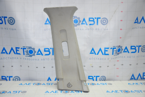 Center pillar trim upper belt left Nissan Leaf 13-17 gray, scratches