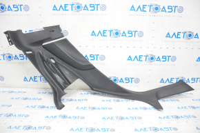 Rear pillar trim lower left Tesla Model S 12-15 pre-rest, black, type 2, under chemical, scratches