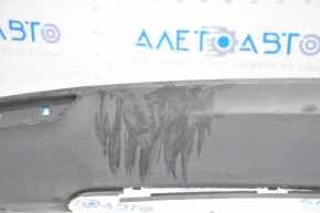 Tesla Model S 12-15 pre-restoration rear bumper lip, structure, scratches, broken mount, tear, pressed