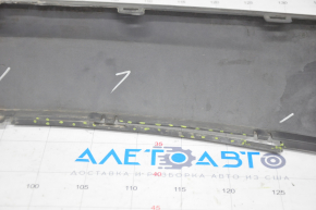 Tesla Model S 12-15 pre-restoration rear bumper lip, structure, scratches, broken mount, tear, pressed