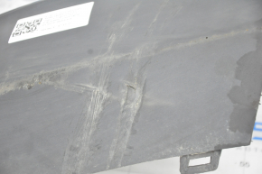 Tesla Model S 12-15 pre-restoration rear bumper lip, structure, scratches, broken mount, tear, pressed