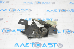 Tesla Model S 12-15 hood lock on two hinges, large pre-restoration, with actuator