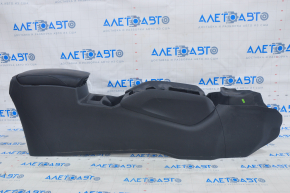 Console center armrest and cup holders Nissan Rogue 14-17 black, scratches