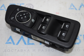 Front left window lift control Ford Explorer 11-15 black with chrome, 2 auto, with black trim