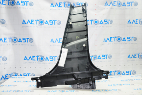 Center pillar trim lower left Nissan Rogue Sport 17-22 black, scratches