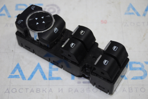 Front left window lift control Ford Fusion mk5 13-20 black with chrome