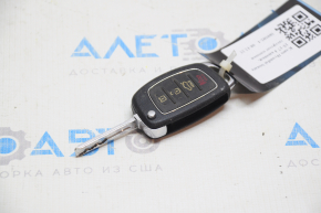 Key Hyundai Sonata 15-17 4 buttons, worn buttons