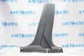 Center pillar trim lower right Nissan Rogue 14-20 black, without plug, scratches
