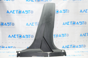 Center pillar trim lower right Nissan Rogue 14-20 black, without plug, scratches