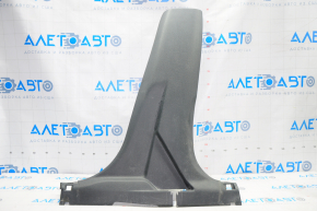 Center pillar trim lower right Nissan Rogue 14-20 black, without plug, scratches