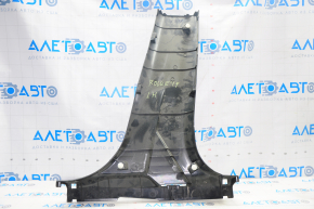 Center pillar trim lower left Nissan Rogue 14-20 black, scratches