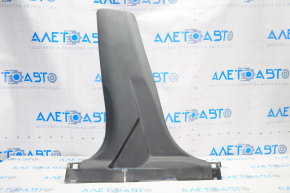 Center pillar trim lower left Nissan Rogue 14-20 black, without plug, scratches