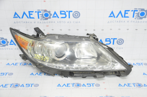 Front right headlight complete Lexus ES300h ES350 13-15 dorest xenon + LED DRL, broken mount, sand, needs polishing