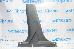 Center pillar trim lower left Nissan Rogue 14-20 black, without plug, scratches