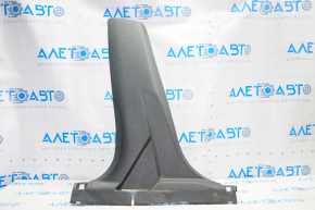 Center pillar trim lower left Nissan Rogue 14-20 black, without plug, scratches
