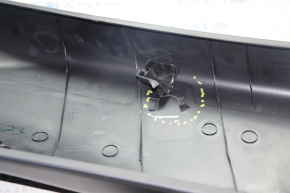 Lower left center pillar trim Nissan Leaf 13-17 black, broken fastener, scratches