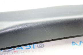 Lower left center pillar trim Nissan Leaf 13-17 black, broken fastener, scratches