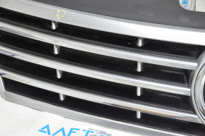 Radiator grill VW CC 13-17 rest, with emblem, swollen chrome, sand