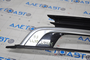 Lower grille front bumper right VW CC 13-17 rest, with chrome, sand