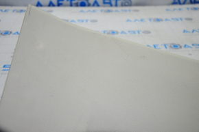 Lower right center pillar trim Lincoln MKZ 13-15 beige, scratches, whitened plastic
