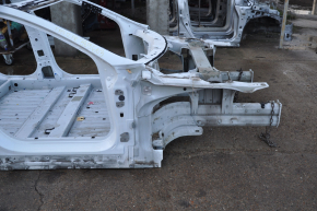 Front right quarter Tesla Model S 12-15 pre-rest RWD panel aluminum, white, on the body