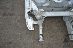 Front right quarter Tesla Model S 12-15 pre-rest RWD panel aluminum, white, on the body