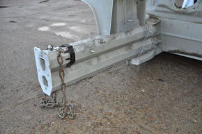 Front right quarter Tesla Model S 12-15 pre-rest RWD panel aluminum, white, on the body