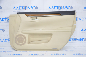 Door trim card front right Lexus ES300h ES350 13-15 beige leather scratch