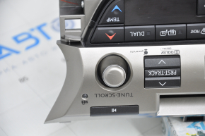 Radio tape recorder with climate control Lexus ES300h ES350 13-18 scratches on glass and knob