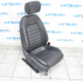 Passenger seat VW CC 08-17 with airbag, electric, leather black