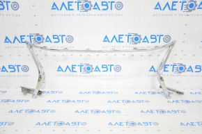 Front bumper grille frame Lexus ES300h ES350 13-15 dorest chrome broken lower parts, crack, sand