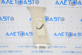 Center pillar trim upper belt left Lexus ES300h ES350 13-15 beige, needs cleaning, broken mount