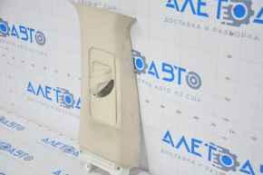 Center pillar trim upper belt left Lexus ES300h ES350 13-15 beige, needs cleaning, broken mount