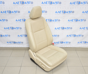 Passenger seat Lexus ES300h ES350 13-14 with airbag, electric, beige leather, cracked leather, scratches on the back