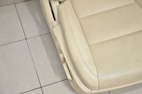Passenger seat Lexus ES300h ES350 13-14 with airbag, electric, beige leather, cracked leather, scratches on the back