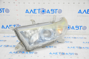 Headlight front left Toyota Highlander 11-13 bare, hybrid, halogen, for polishing