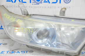 Headlight front right Toyota Highlander 11-13 bare hybrid halogen, for polishing